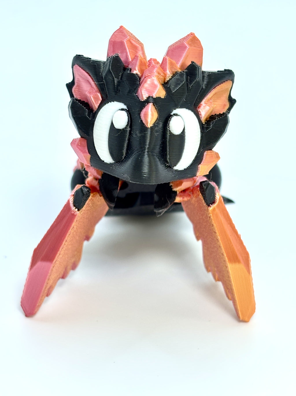 Black Crystal Dragon Egg with baby dragon