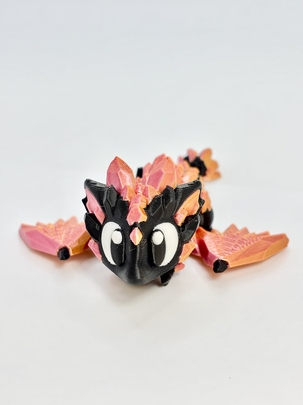 Black Crystal Dragon Egg with baby dragon