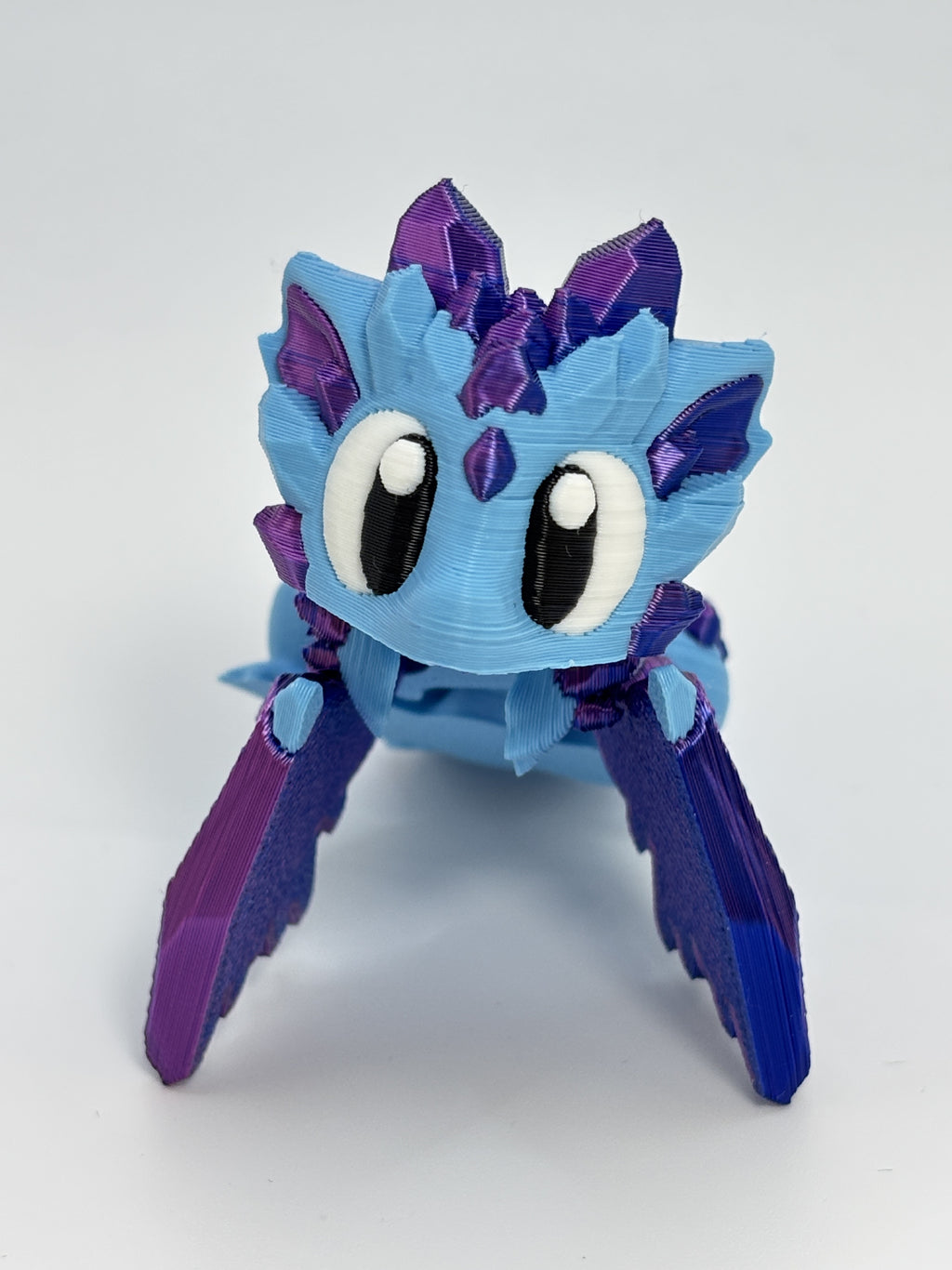 Blue Crystal Dragon Egg with Baby Dragon