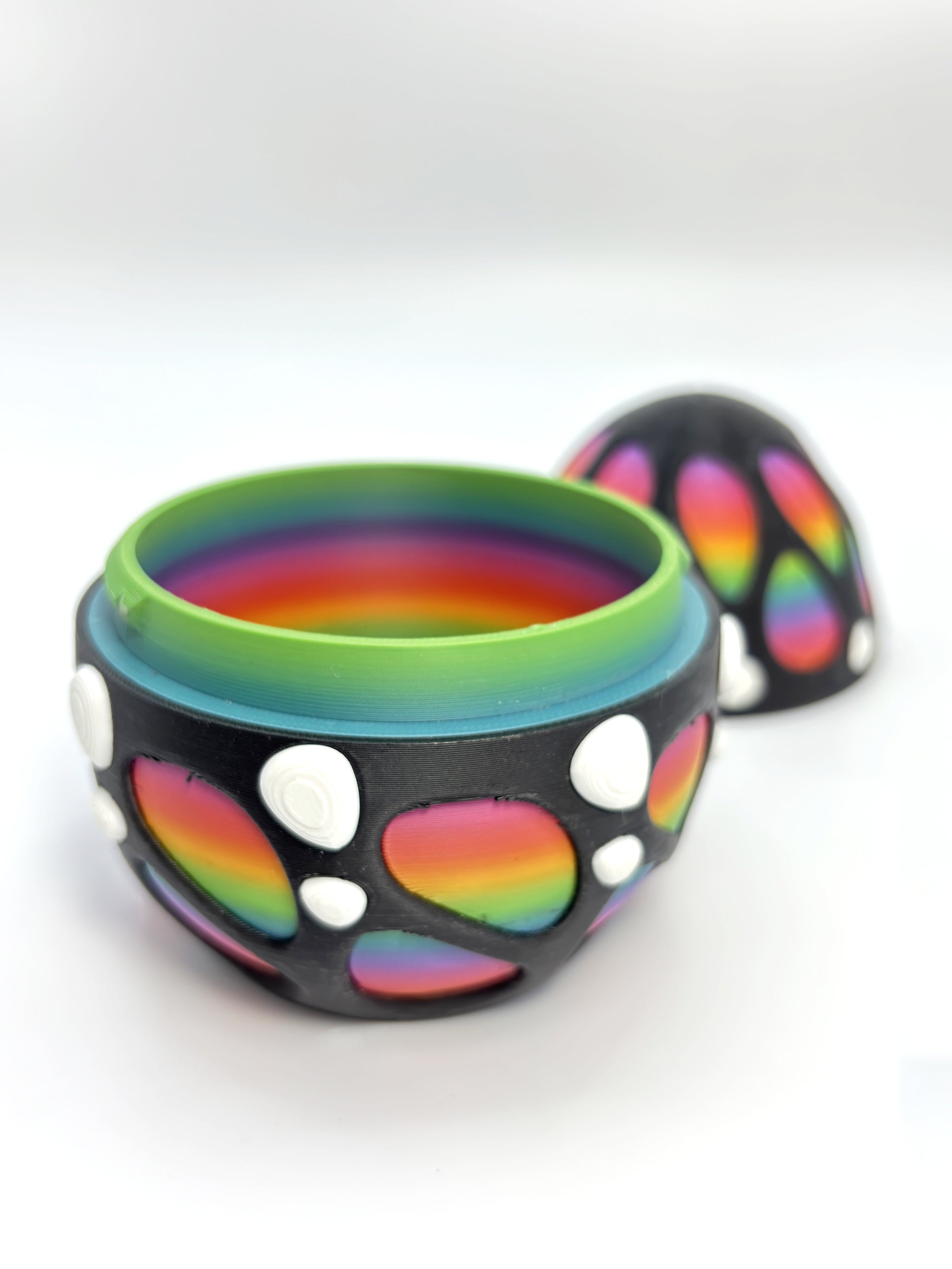 Rainbow Dragon Egg with Baby Dragon