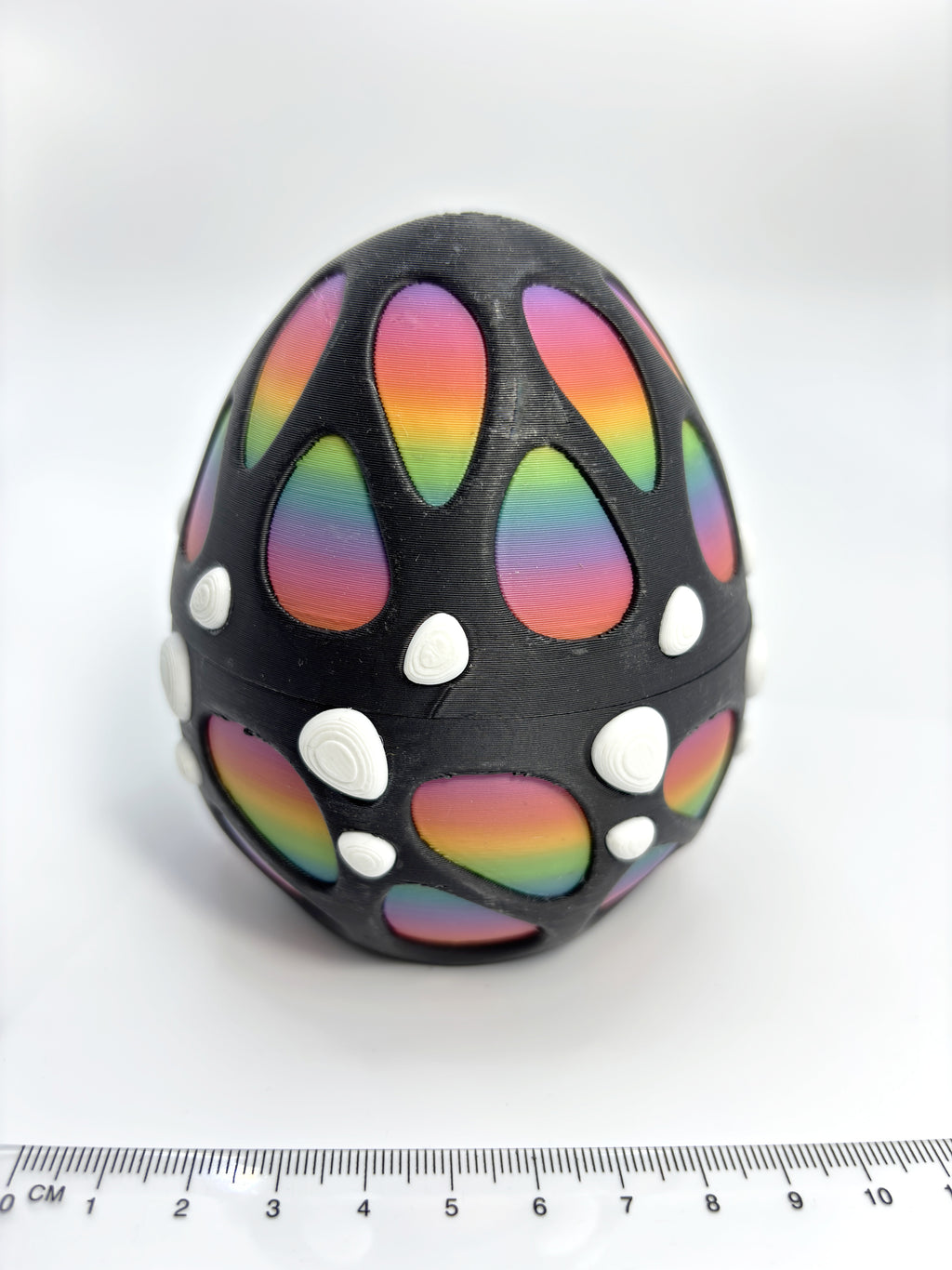 Rainbow Dragon Egg with Baby Dragon