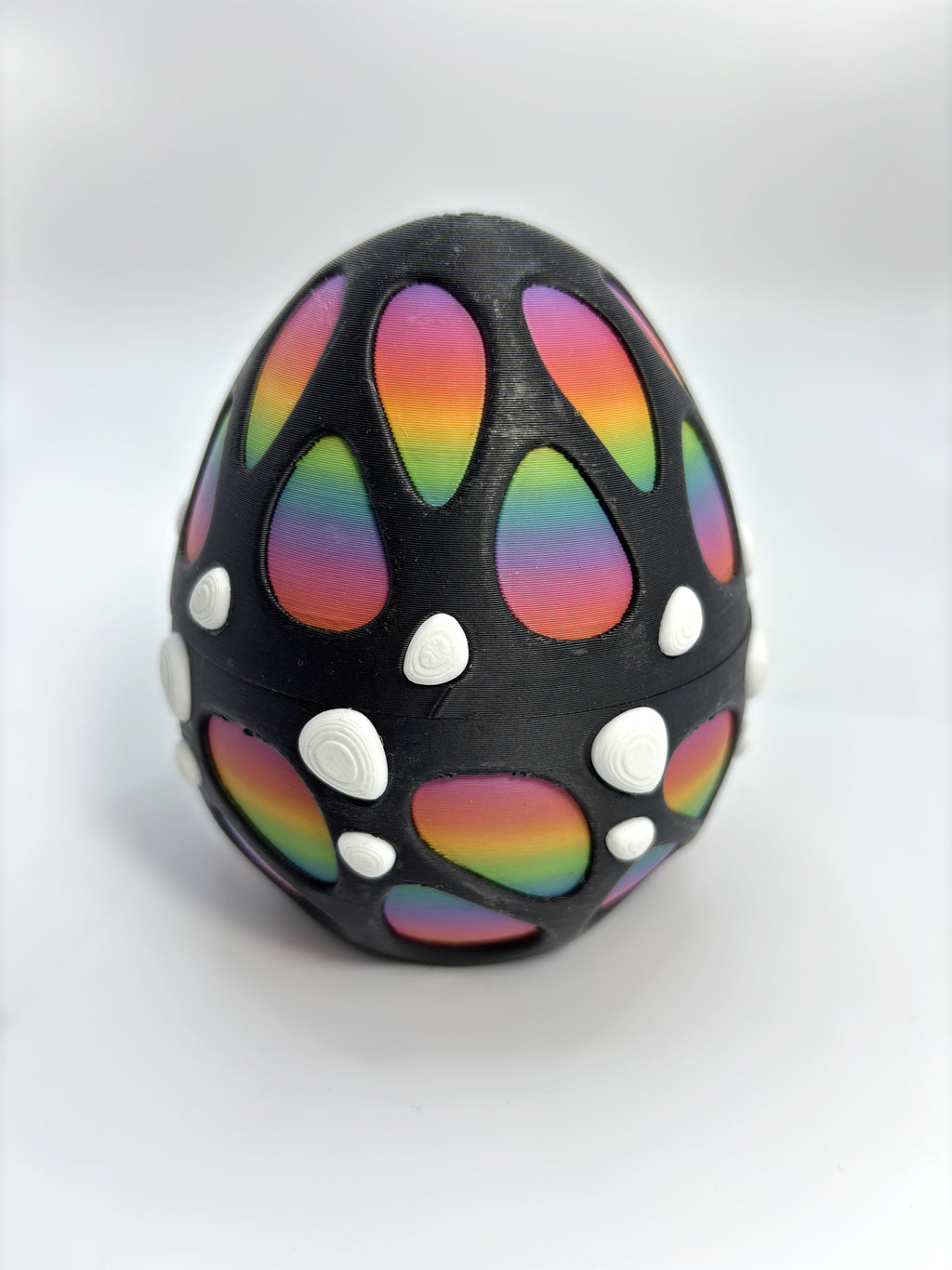 Rainbow Dragon Egg with Baby Dragon
