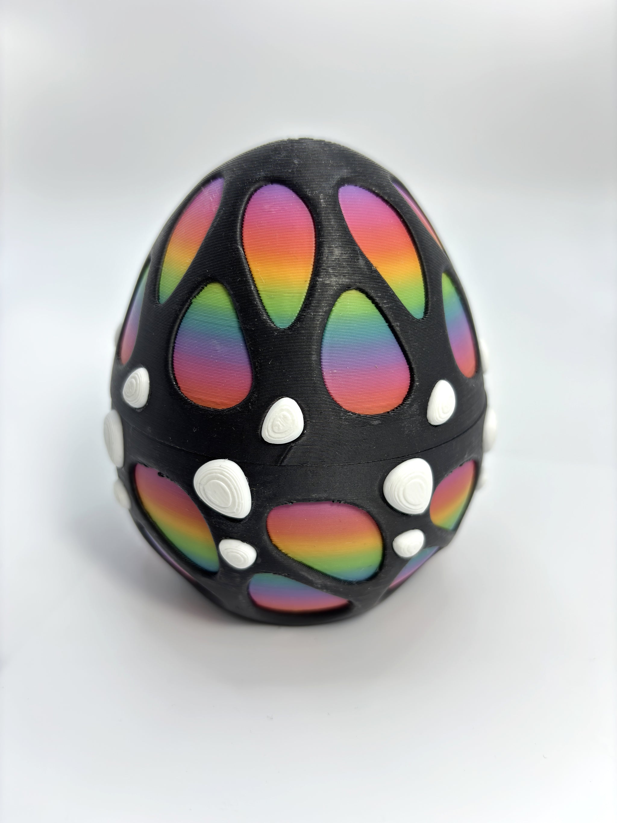 Rainbow Dragon Egg with Baby Dragon