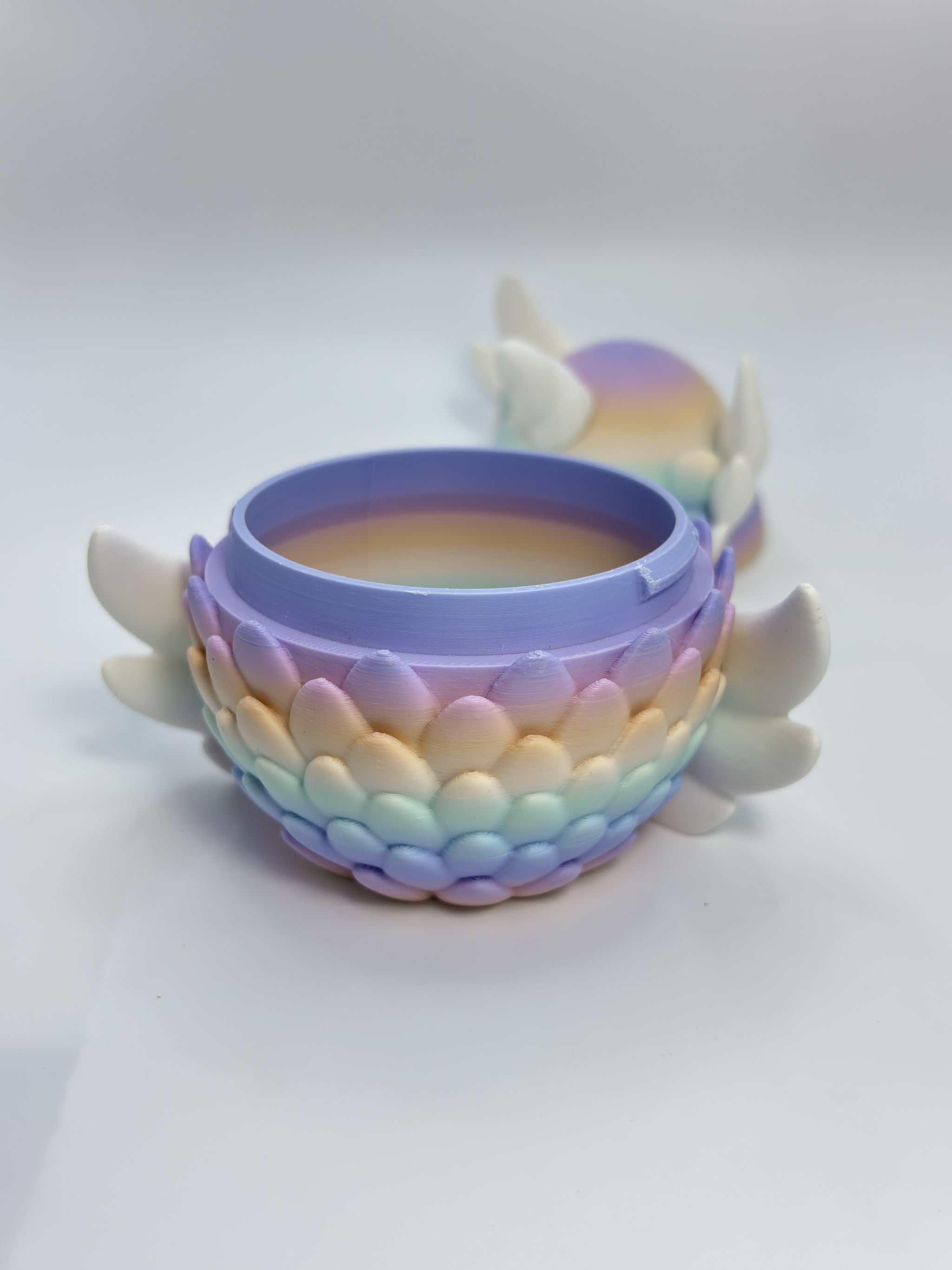 Unicorn Dragon Egg with baby dragon